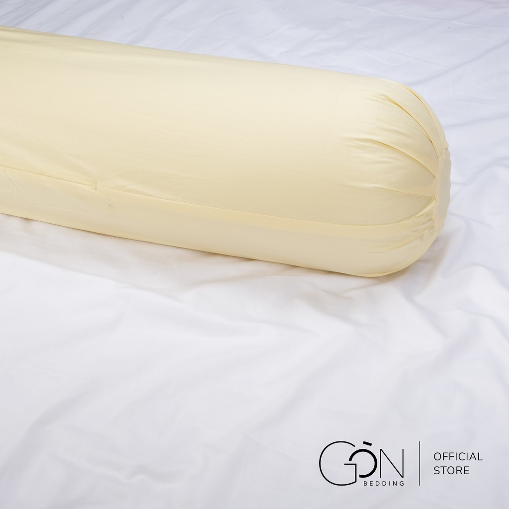 [Nhiều màu - Khoá kéo] Vỏ Gối Ôm Gòn Bedding Cotton Satin Hàn Quốc Màu Trơn 35x100 cm - 37x105 cm