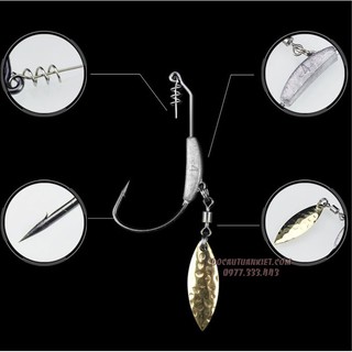 Lưỡi Lure Mồi Mềm Có Thìa