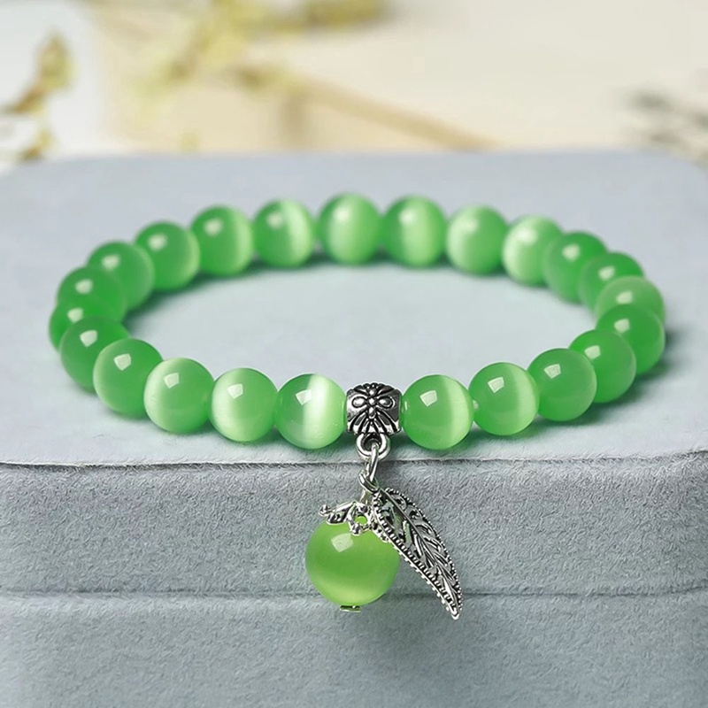 Vòng Tay Hợp Kim Đính Đá Opal Nhiều Màu Sắc
