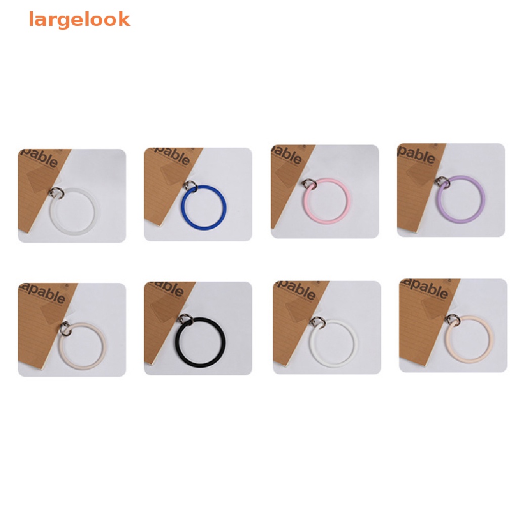 Vòng Đeo Tay Silicon Màu Trơn Chống Rơi Chống Thất Lạc Có Móc Khóa Cho Điện Thoại