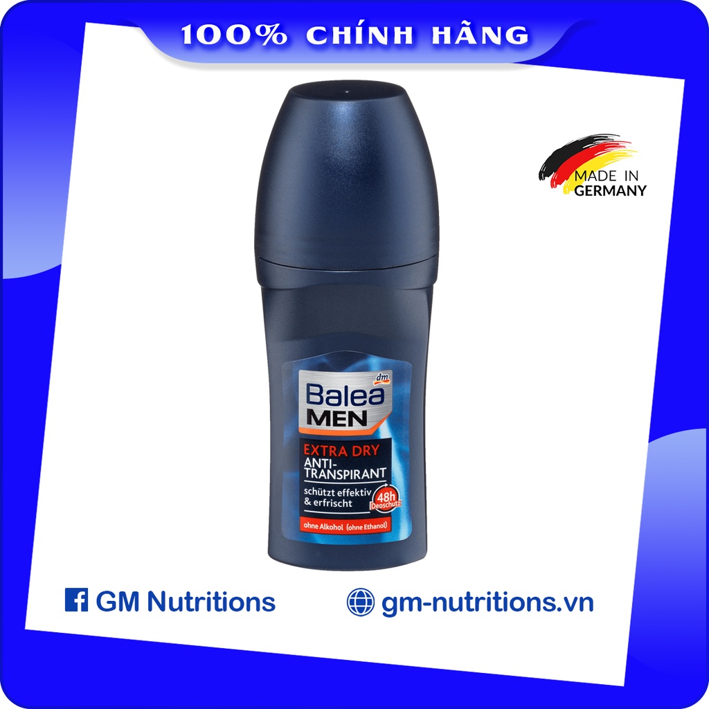 Lăn khử mùi Balea Men Extra Dry 50ml Đức