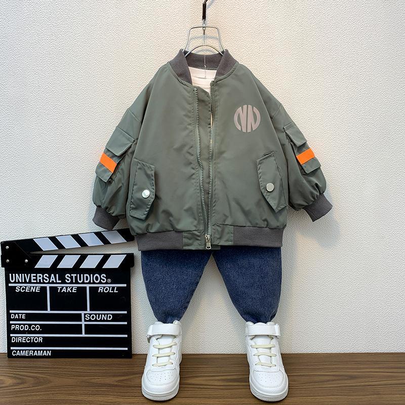 Áo khoác bóng chày phong cách Hàn Quốc mới cho bé trai 2021