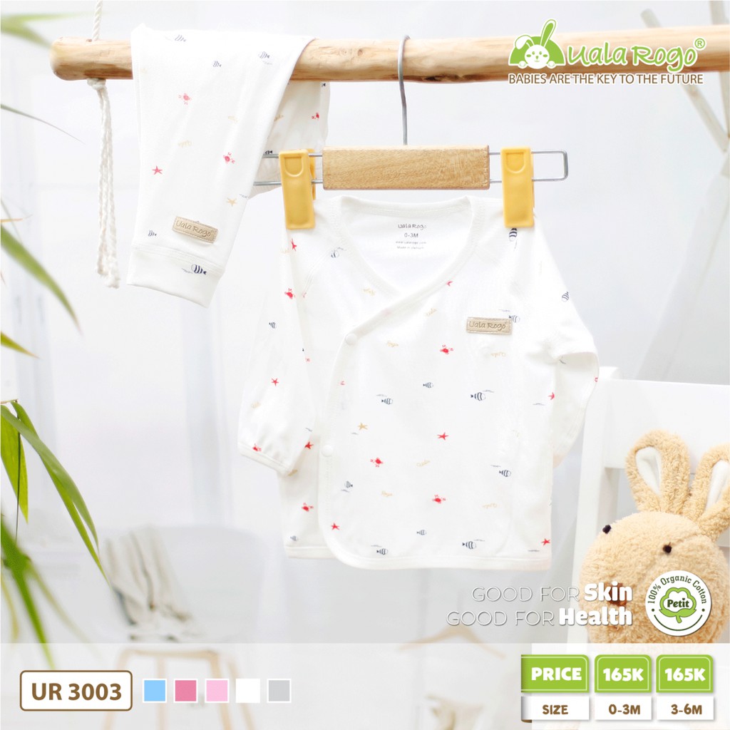 UR 3003 – Bộ quần áo dài tay cúc chéo petit