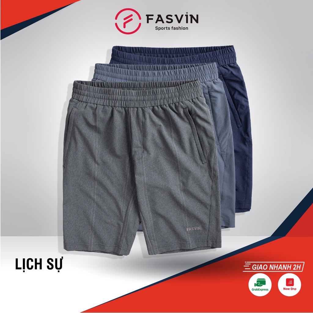 Quần short thể thao nam Fasvin S22509.SG chất vải mềm nhẹ co giãn dễ chịu