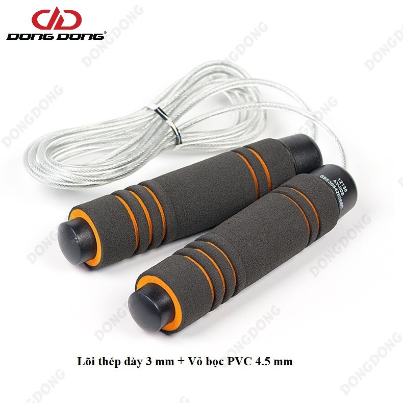 Dây nhảy thể dục DD83, dây tập 2 lớp dày 4.5mm bền nhẹ cao cấp - DONGDONG