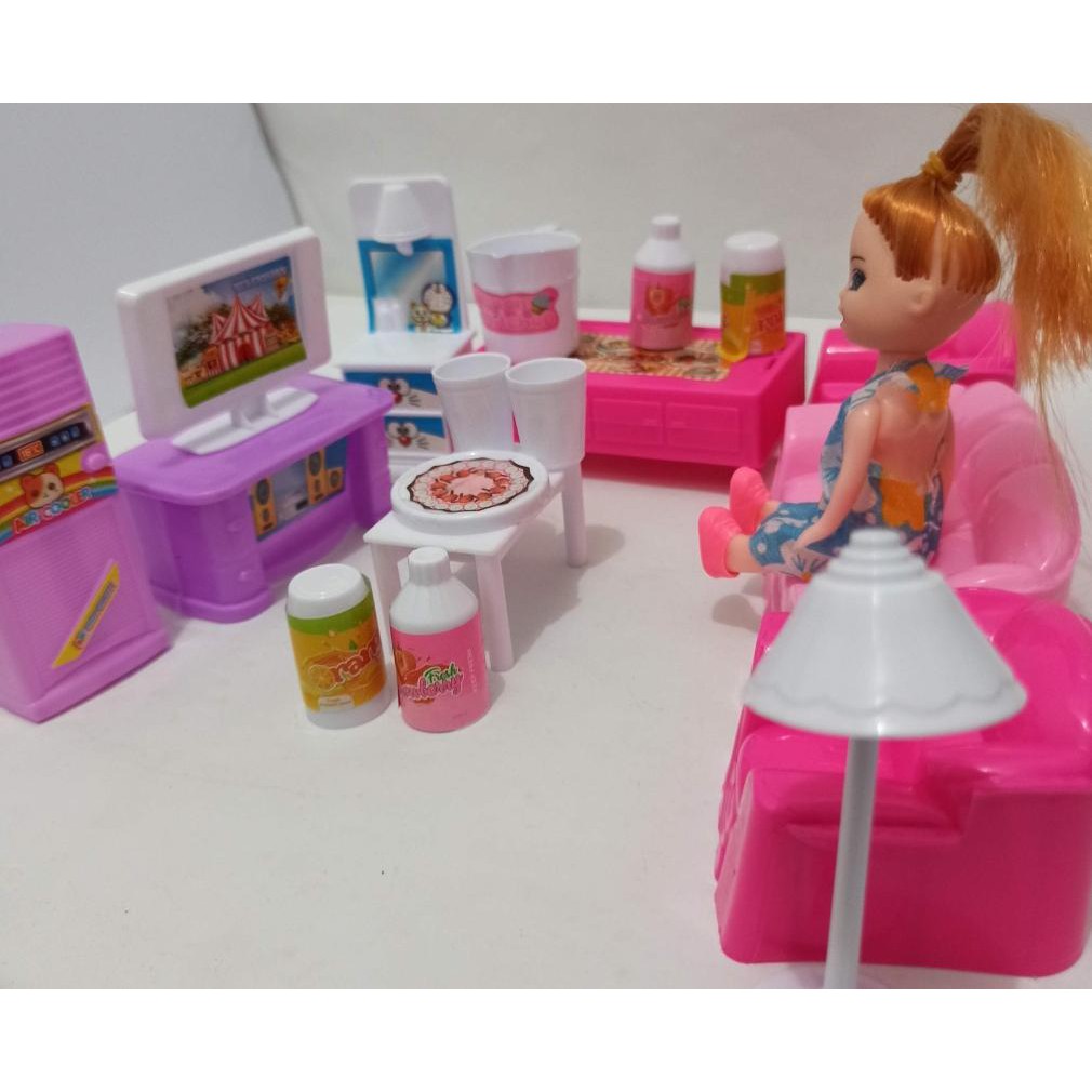 Bộ Bàn Ghế Sô Pha / Giường / Ghế Sofa / Giường Ngủ Cho Búp Bê Barbie