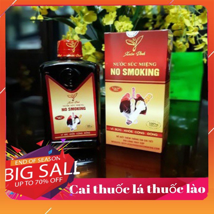 [Giá Tại Nguồn] NƯỚC SÚC MIỆNG CAI THUỐC LÁ NOSMOKING (Quét mã vạch kiểm tra hàng chính hãng)