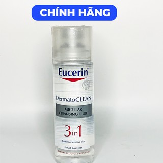 Tẩy Trang Nước Tẩy Trang Eucerin 3 In 1 - Eucerin DermatoClean Micellar Cleansing Fluid 200ml