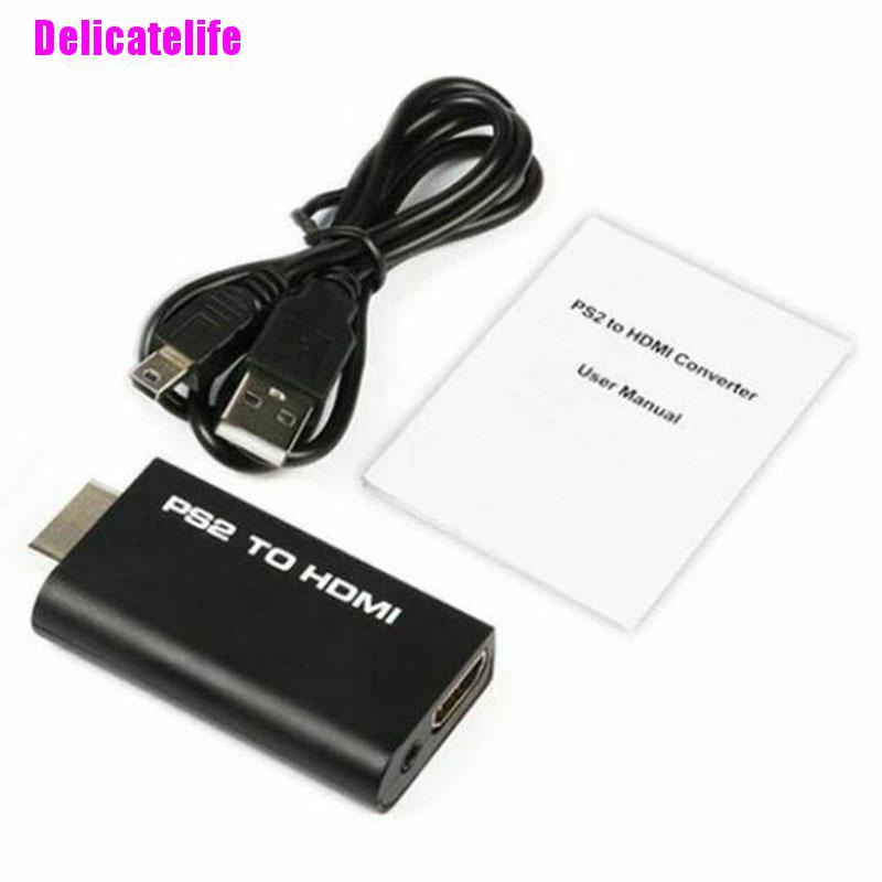 Bộ chuyển đổi Ps2 sang Hdmi video đầu ra âm thanh 3.5mm thích hợp cho HDTV chất lượng cao