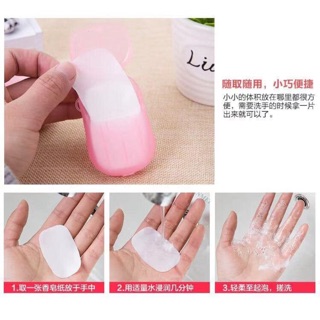 Xà phòng giấy, xà phòng bỏ túi du lịch