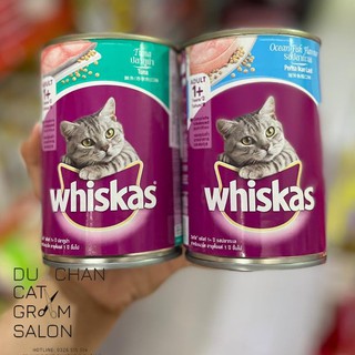 WHISKAS LON 400G - Thức ăn ướt cho mèo dạng lon