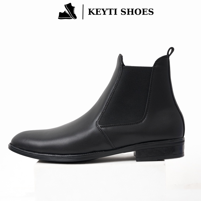 Giày Chelsea Boots Classic Leman Da cao cấp, đế cao su 3cm (bảo hành 30 ngày)