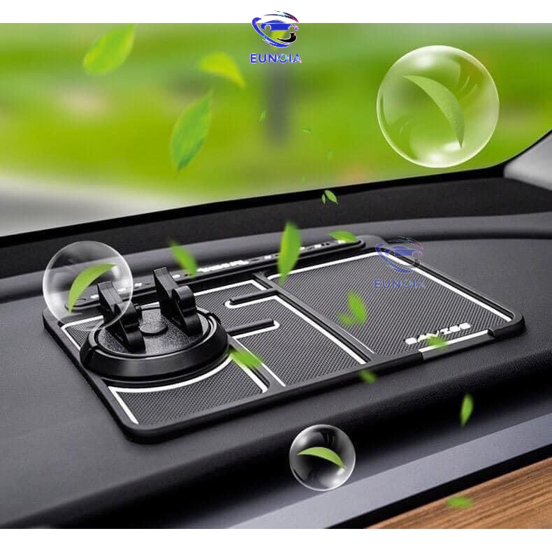 Thảm Đỡ Điện Thoại / Giá Đỡ đt Đa Năng Chống Trượt Để Taplo Ô Tô, Xe Hơi - Phụ Kiện Đồ Chơi Ô Tô Xe Hơi EUNOIA
