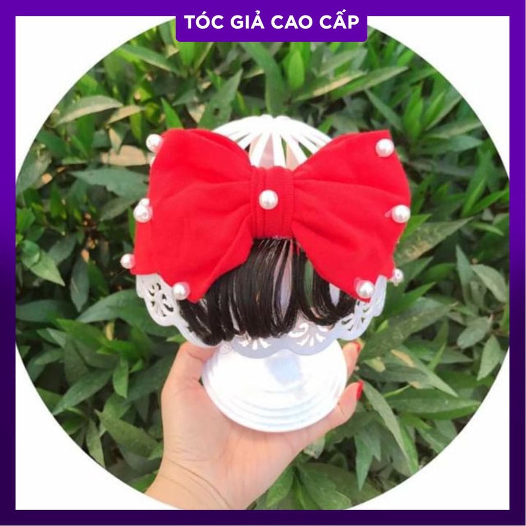 Tóc mái giả kèm tua ban bé gái