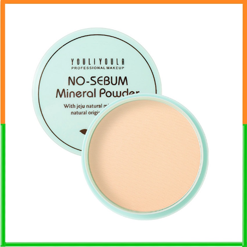 Phấn phủ dạng nén kiểm soát dầu No Sebum Mineral Powder - màu xanh lá