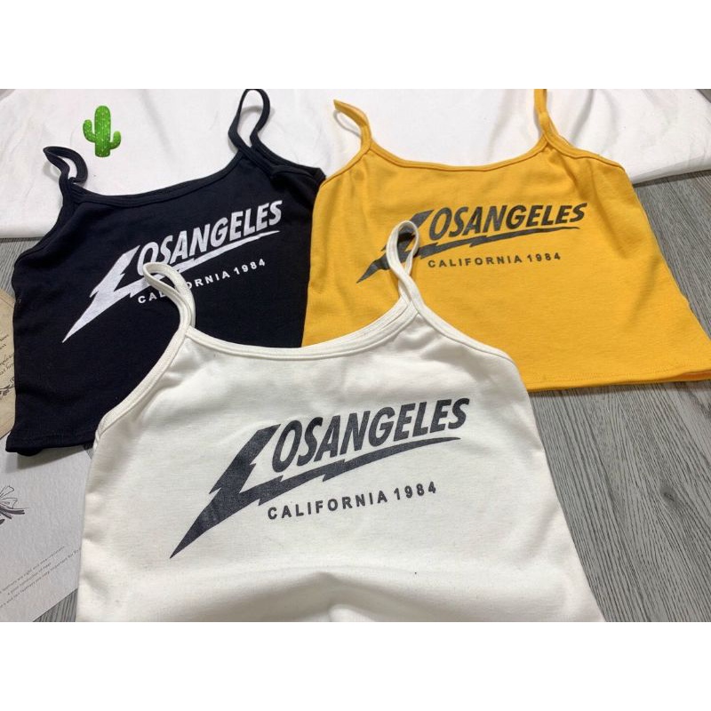 Áo dây in chữ Logsangeles1984