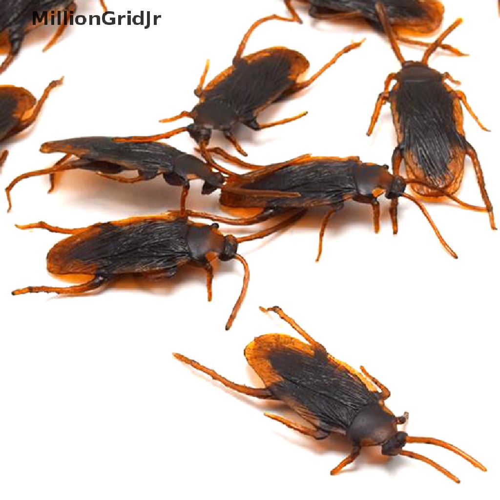 Bộ 10 Con Gián Giả Bằng Cao Su Sống Động Như Thật