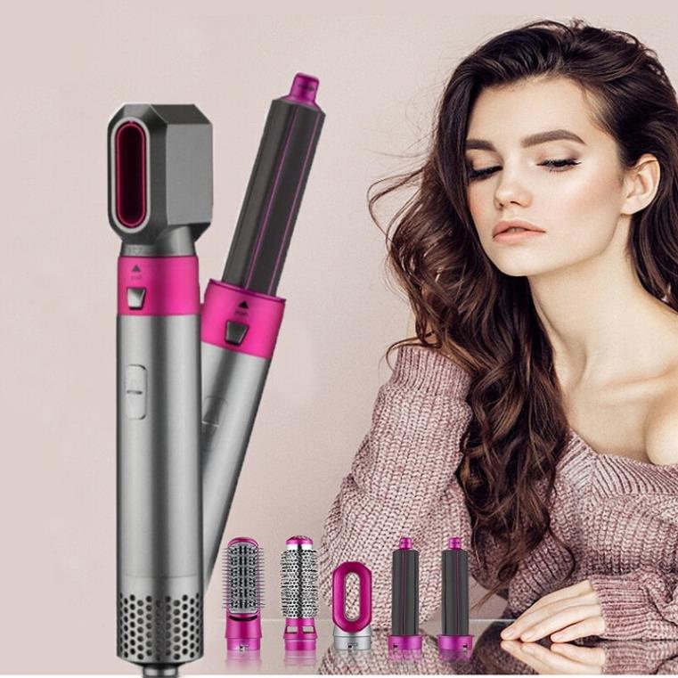 Máy uốn tóc tự động đa năng 5 trong 1 xoay xoăn phồng sấy tạo kiểu đa năng mini 3 mức nhiệt