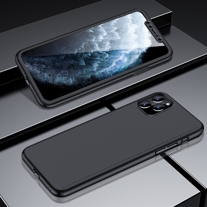 Ốp Điện Thoại Bảo Vệ 360 Độ Kèm Kính Cường Lực Cho iPhone 13 13Pro 13MIni 5 5S SE 6 6S 7 8 Plus X XR XS Max