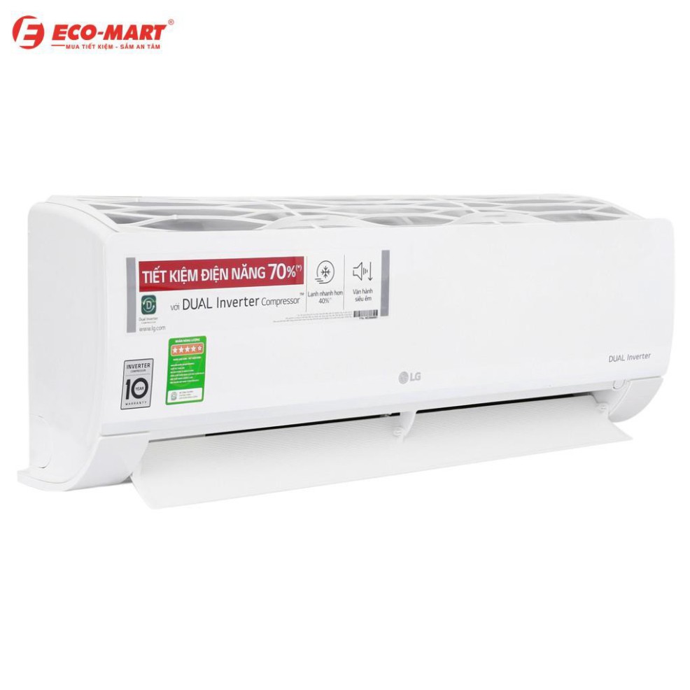 Điều hòa LG 1 chiều Inverter R32 V10ENW(IN/OUT)