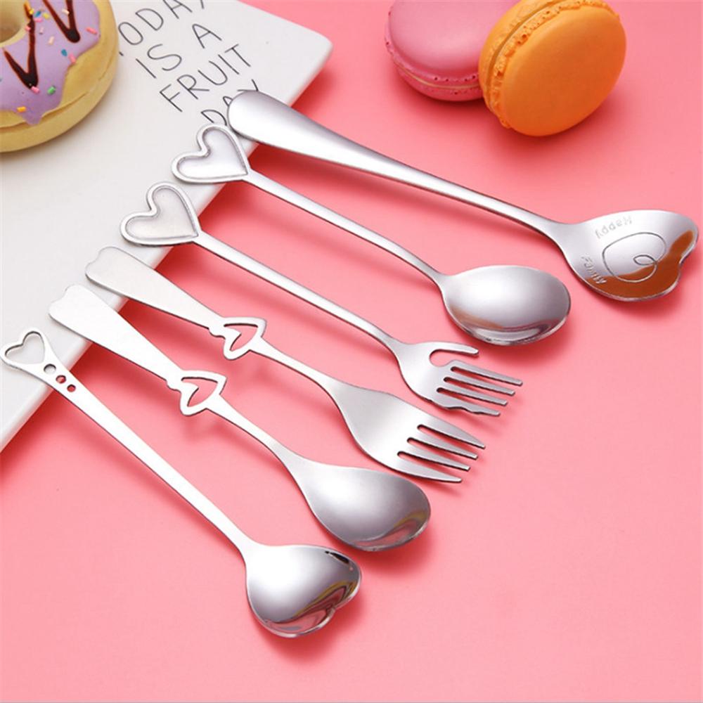 Bộ Muỗng Nĩa Bằng Thép Không Gỉ Thiết Kế Độc Đáo Tiện Dụng