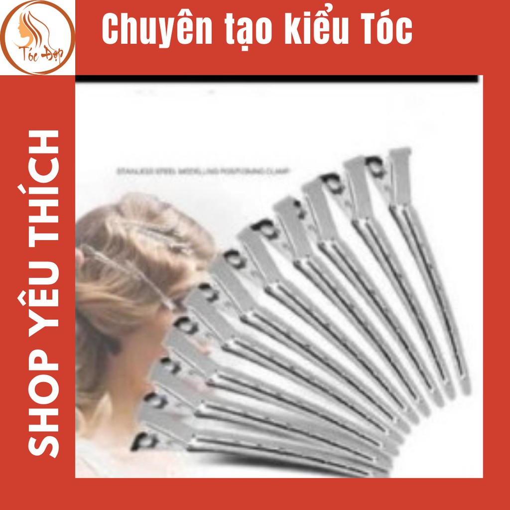 kẹp vịt chia tóc giá rẻ dùng cho nam nữ, Em bé chuyên dùng cho salon barber