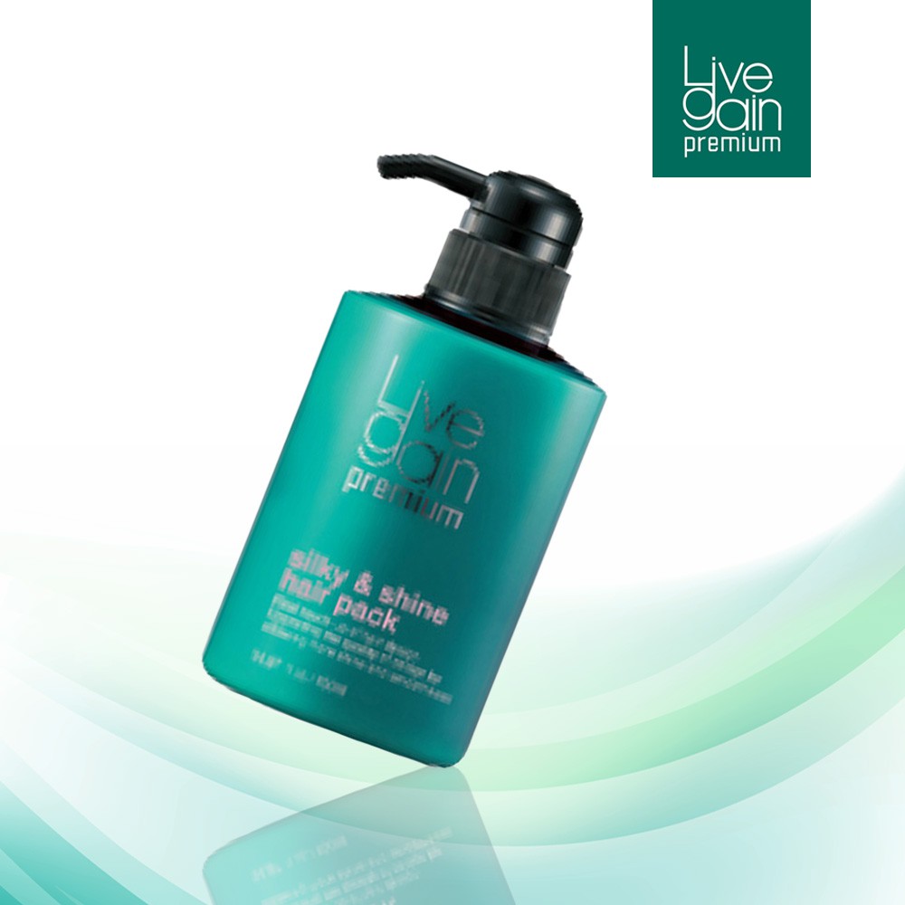 Hấp Dầu Siêu Mượt Nước Hoa Livegain Premium Silky & Shine Hair Pack 450ml Hàn Quốc