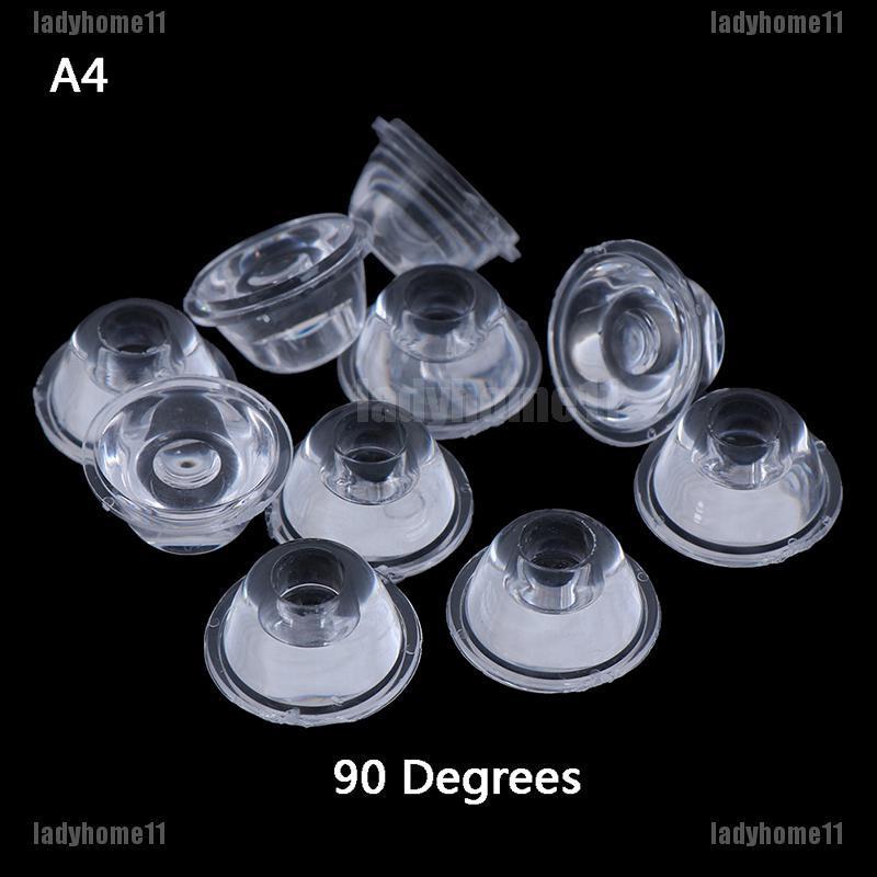 Set 10 thấu kính quang 20mm 10 / 30 / 60 / 90 / 120 độ chuyên dụng