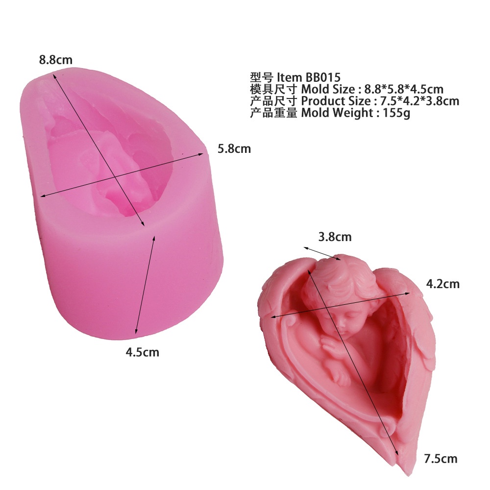 Khuôn Silicone Làm Bánh Hình Cánh Thiên Thần