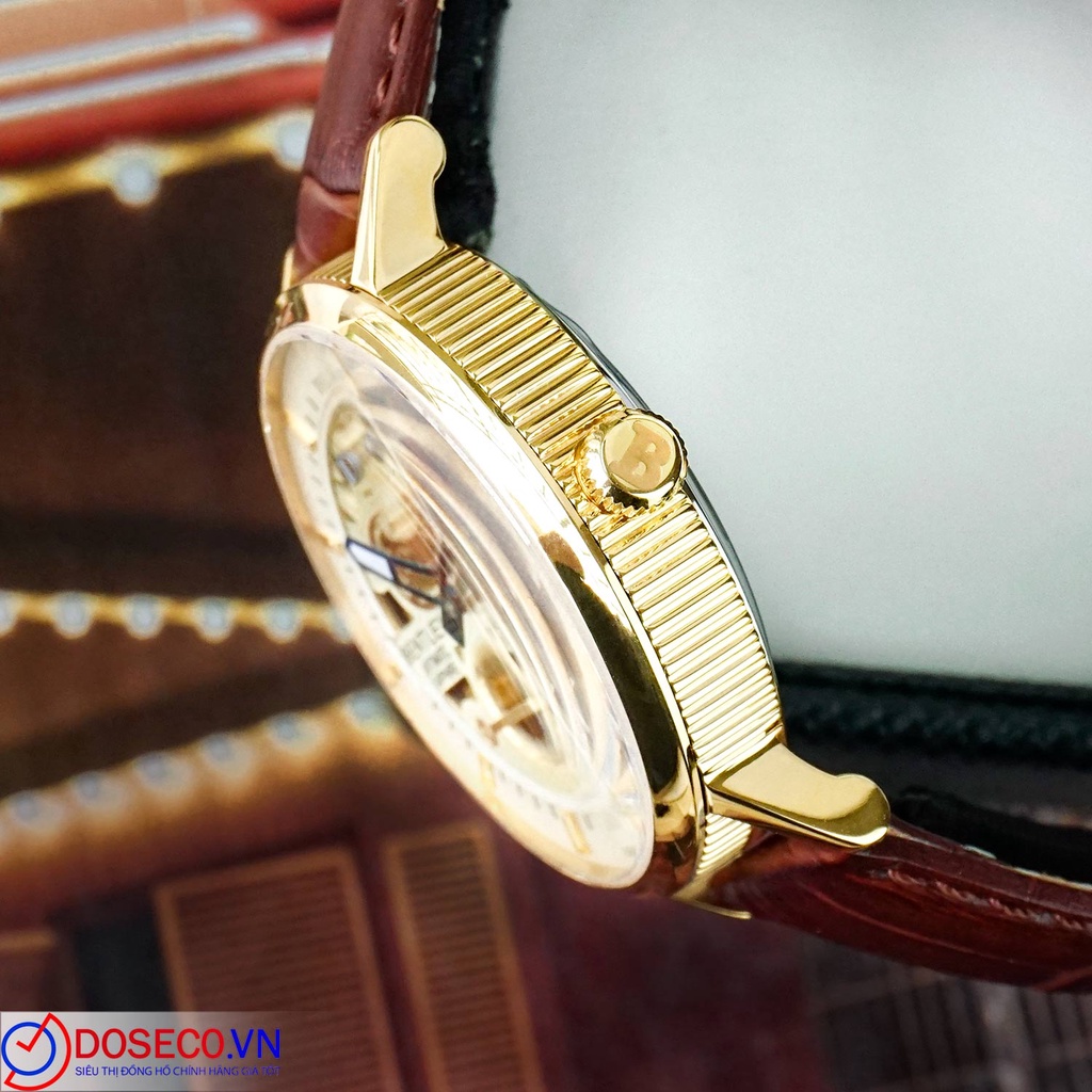 Đồng Hồ Nam Bentley Skeleton BL1833-25MKKD-AMK-GL-V Chính Hãng Kính Sapphire, Dây Da Cao Cấp, Chống Nước Tốt