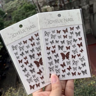 Sticker nail , sticker bướm dán móng tay.