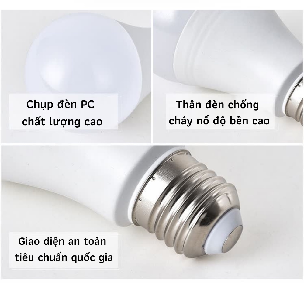 Bóng đèn Led , Bóng đèn dạng búp tròn đuôi xoáy tiết kiệm điện năng siêu sáng ATILA SHOP