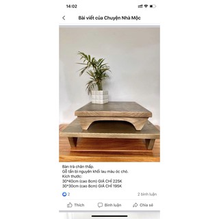 Bàn trà chân thấp các size