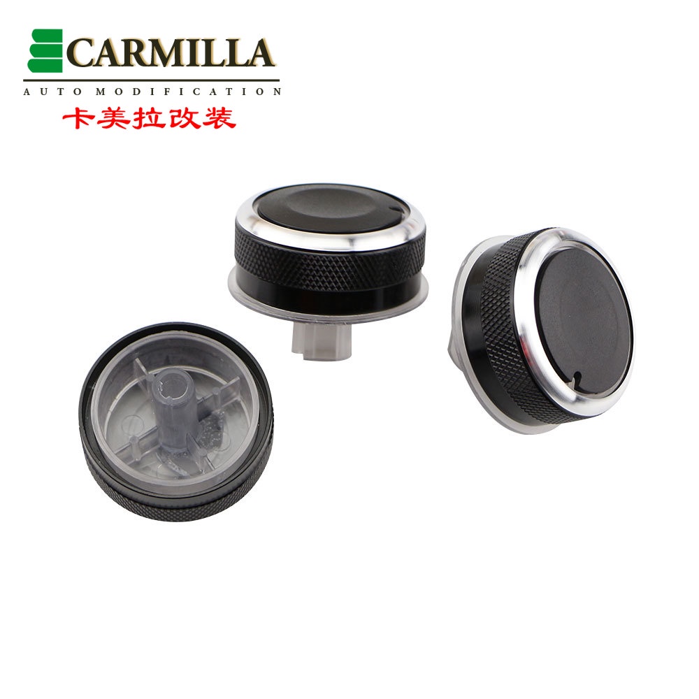 Bộ 3 Núm Vặn Điều Khiển Máy Điều Hòa Nhiệt Độ Bằng Hợp Kim Nhôm Cho Toyota Corolla EX BYD F3 F3R