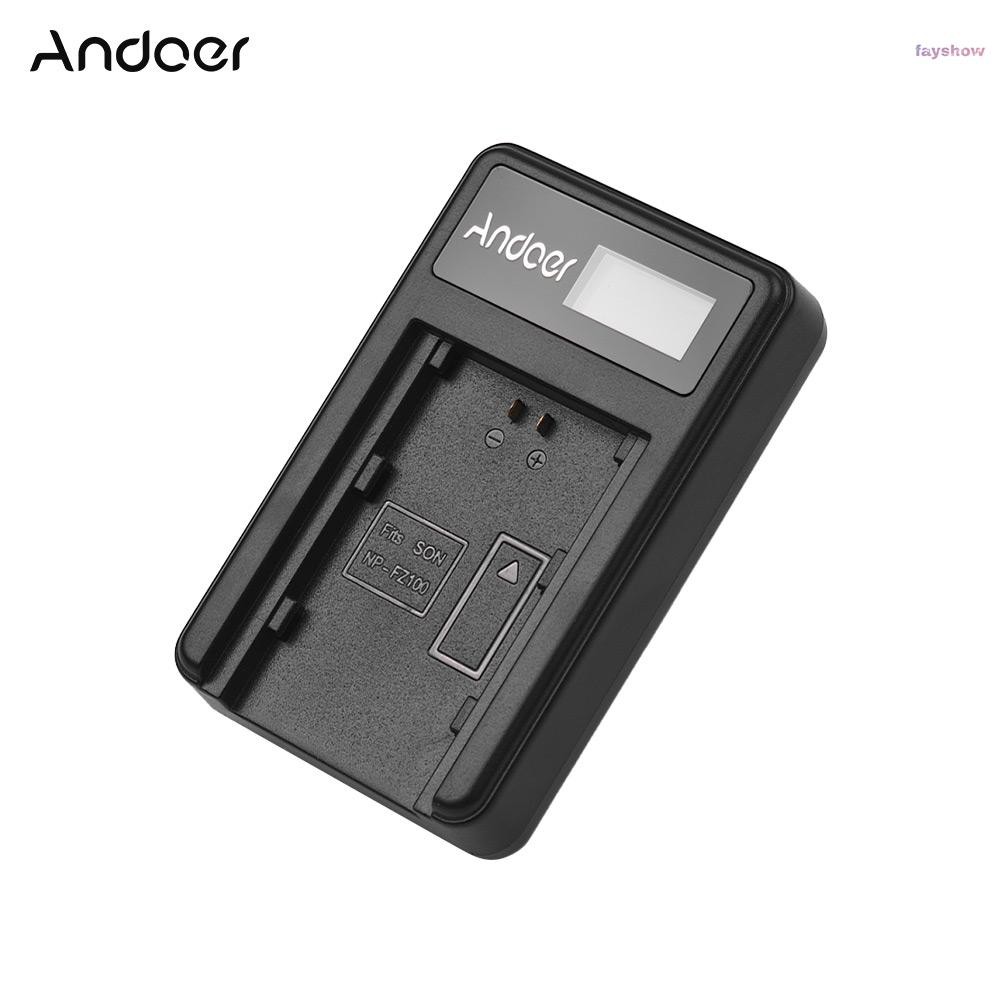 Bộ Sạc Pin Andoer Usb Cho Máy Ảnh Np-Fz100 A7Iii A7Riii A7Siii A9