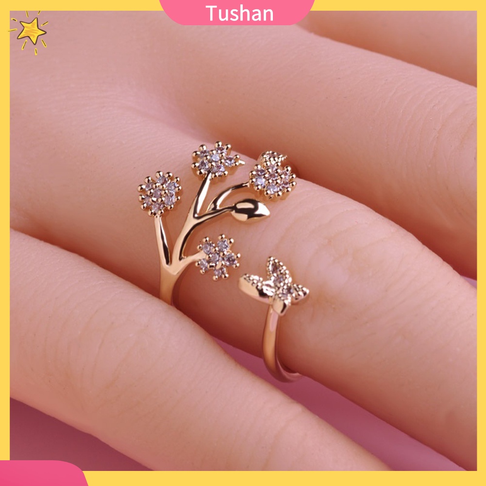 Nhẫn Bạc Hình Bướm Dễ Thương