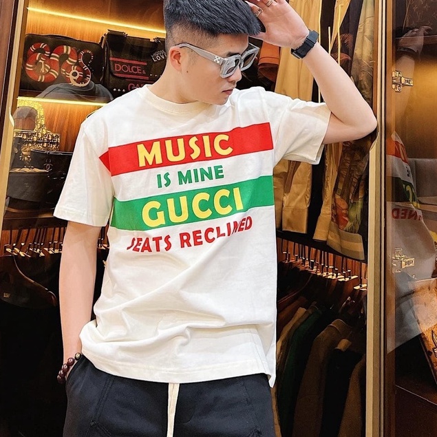 Áo Polo Tay Lỡ Form Rộng - Áo Phông cổ Bẻ GUCCI Phong Cách Hàn Quốc MT12