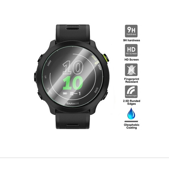 Bộ 2 Kính Cường Lực Bảo Vệ Màn Hình Đồng Hồ Thông Minh Garmin Forerunner 55 158