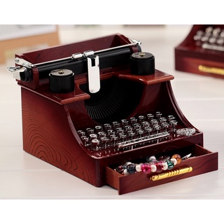[CỠ ĐẠI] Hộp nhạc lên dây cót máy đánh chữ (16x15.5x13.5cm)