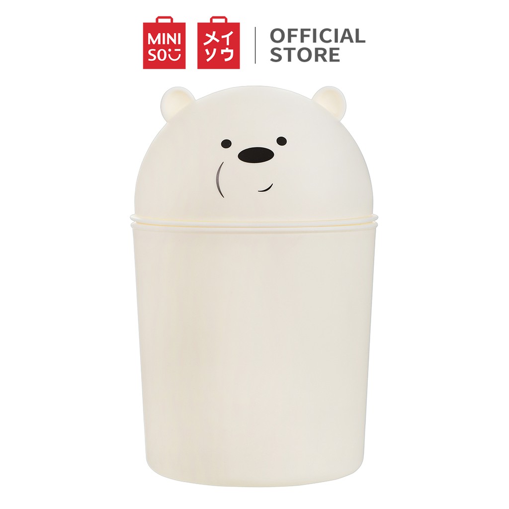 Thùng rác We bare bears Miniso (Chọn màu ngẫu nhiên)