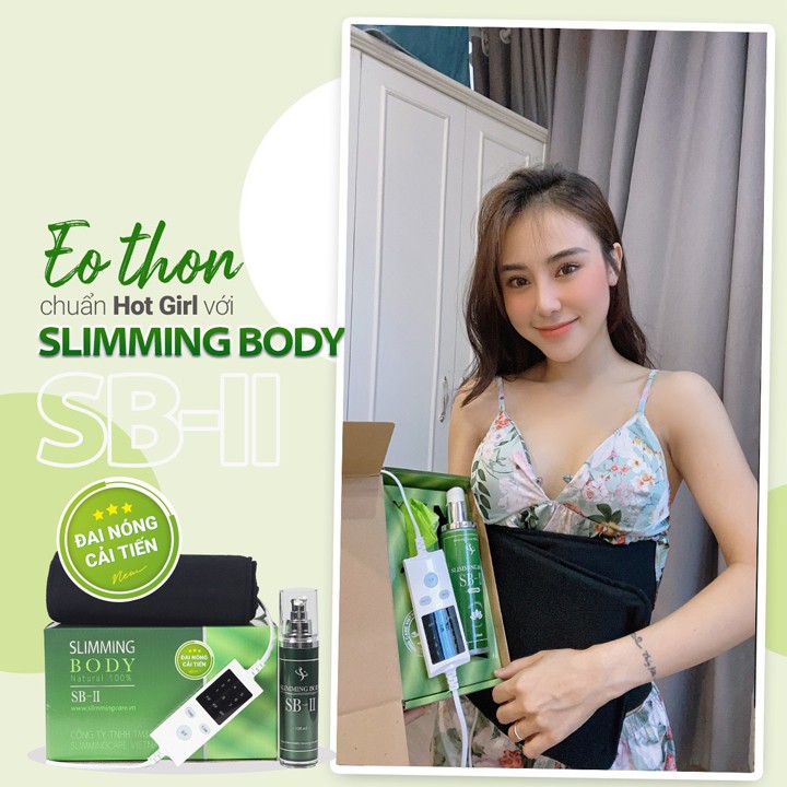 Bộ Ủ Nóng Tan Mỡ Slimming Body 2 Cải Tiến, Đai Nịt Quấn Nóng Thải Mỡ Thừa, Thon Gọn Eo SB-II Lấy Lại Vóc Dáng