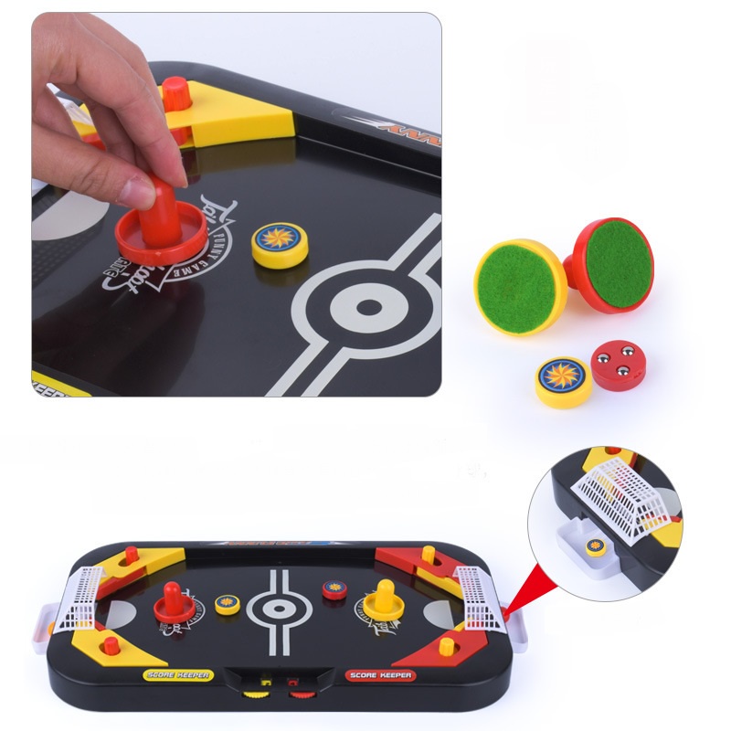 Bộ Đồ Chơi 2 Trong 1 Bóng Đá Thu Nhỏ Trên Bàn Kết Hợp Khúc Côn Cầu Trên Băng