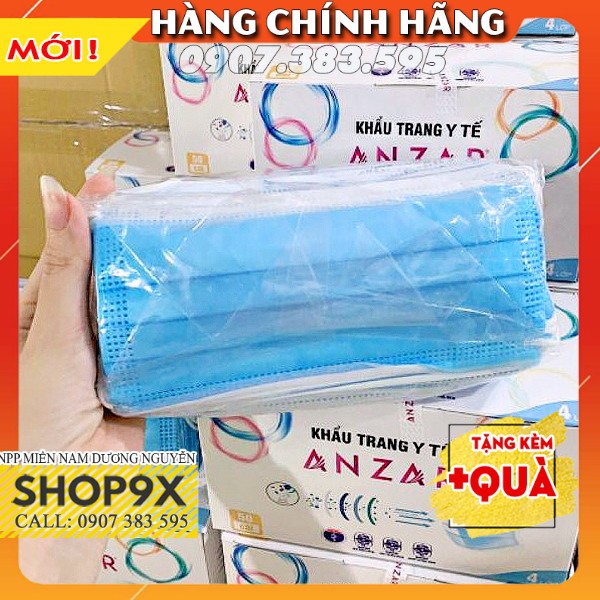 Hộp 50 Khẩu Trang Y Tế 4 Lớp Đủ Loại Đủ Màu - Shop9X TP.HCM Freeship Đơn 50K