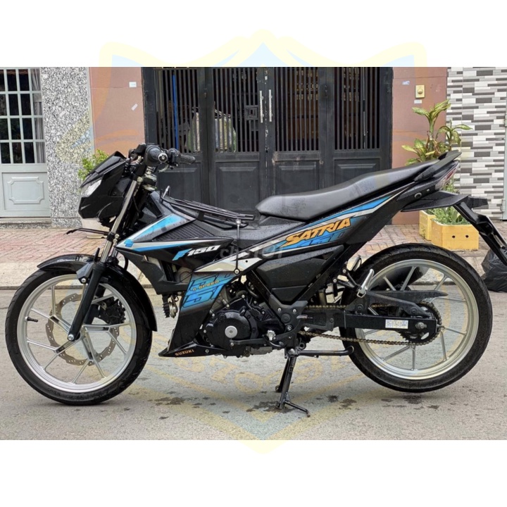 ( Quí khách vui lòng mang ra tiệm cho thợ dán ) Tem Satria fi xanh đen