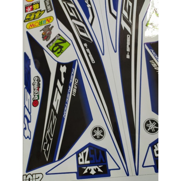 Tem Rời Ex 150 Xe Xanh GP - Tem 3 Lớp - Tặng Logo - New V22