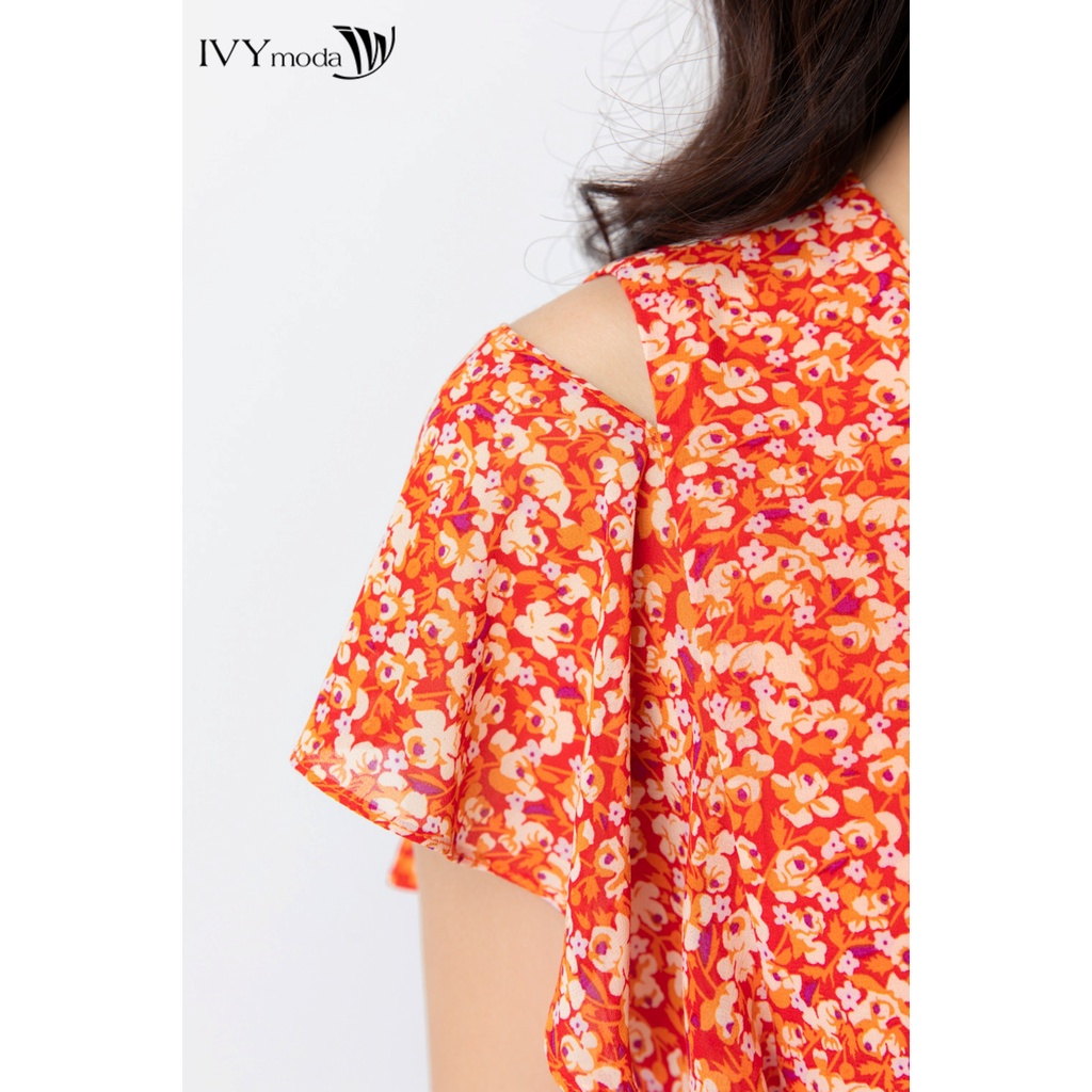 Đầm suông họa tiết IVY moda MS 48M6700