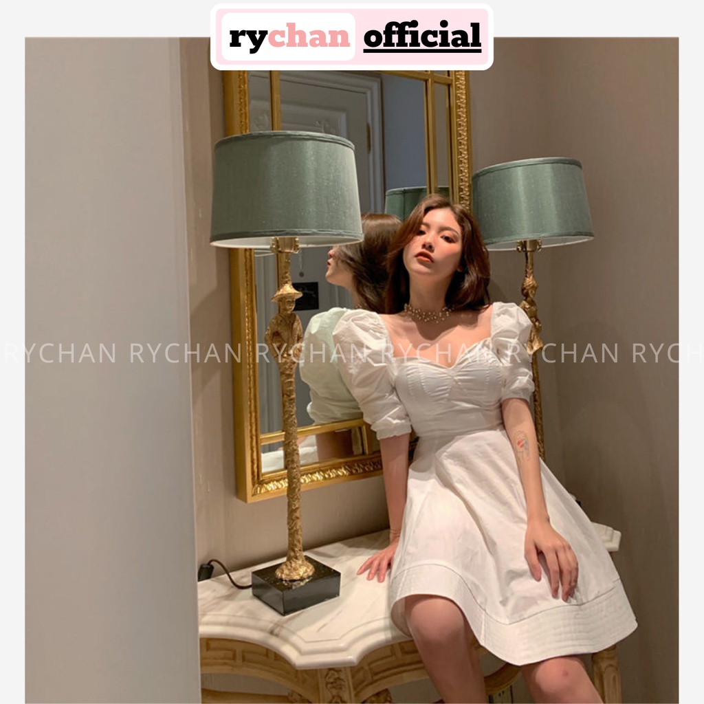 DX881 - Đầm Xòe Tay Phồng Sang Trọng Nhiều Màu Đầm Xòe Dự Tiệc Sang Trọng Đầm Đám Cưới