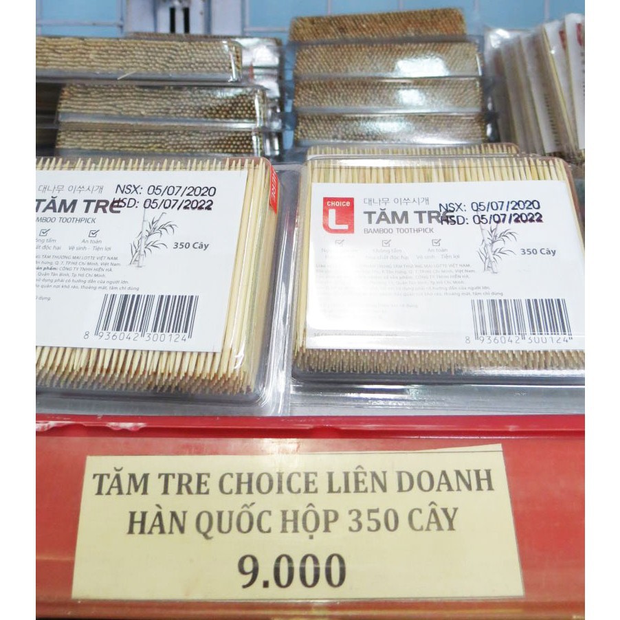 Tăm Tre Choice L 150 Cây / 350 cây / 500 cây