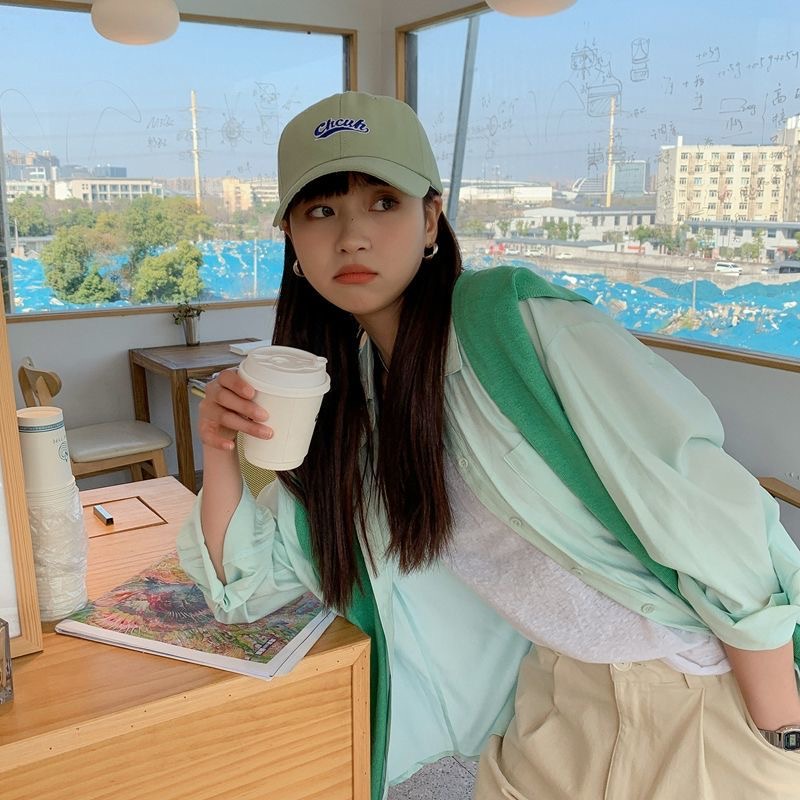 Nón Lưỡi Trai Mềm Thêu Chữ Phong Cách Hàn Quốc