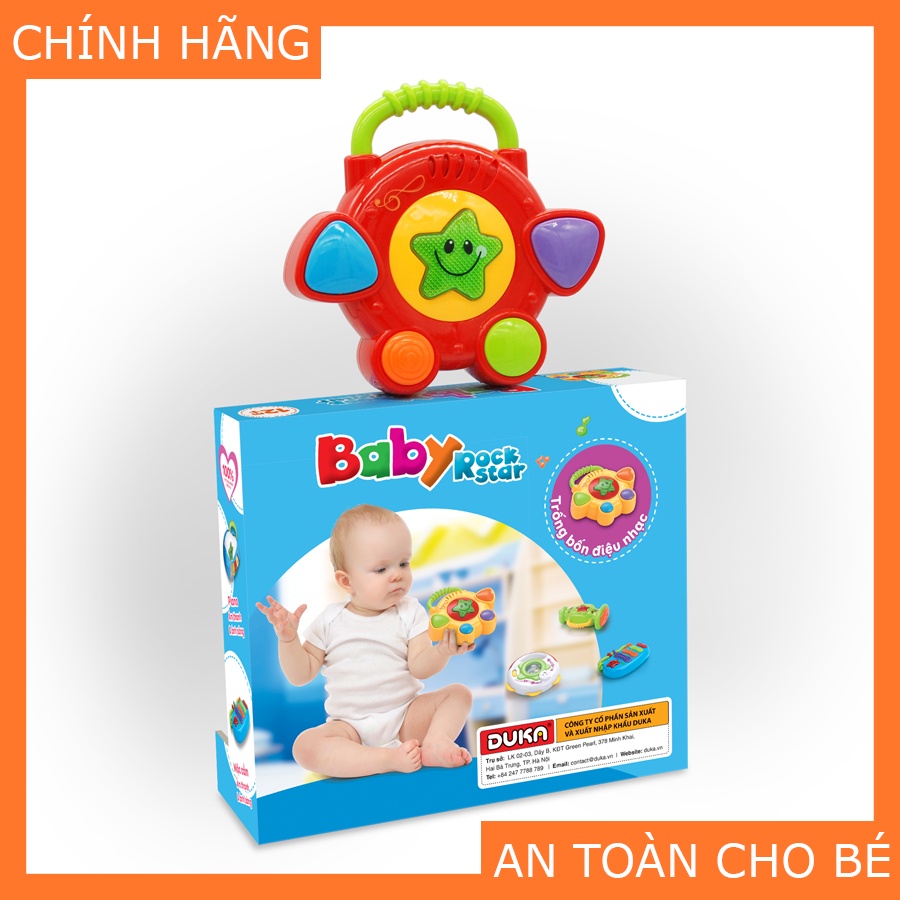 Đồ Chơi Duka Baby Rock Star - Trống 4 Điệu Nhạc DK580018